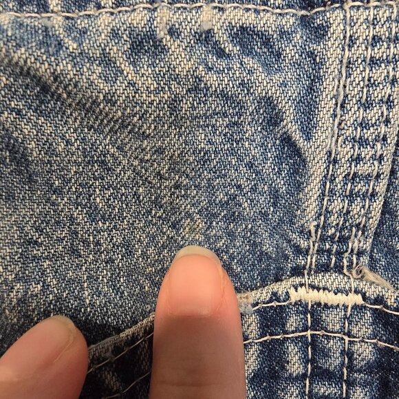 Vintage Carhartt Overalls Mens Blue Denim Farmer Construction - Picture 8 of 16